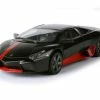 Lamborghini ReventÃ³nÂ , Matte Black With Red Stripes - Motor Max 79509BKR - 1/24 Scale Diecast Car