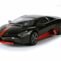 Lamborghini ReventÃ³nÂ , Matte Black With Red Stripes - Motor Max 79509BKR - 1/24 Scale Diecast Car
