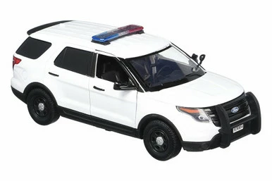 Motor Max 2015 Ford Unmarked Interceptor Utility W/Lights And Sounds 79535 - 1/24 Scale Diecast Model Toy Car