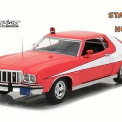1976 Starsky & Hutch Ford Gran Torino Hard Top, Red - Greenlight 84042 - 1/24 Scale Diecast Car