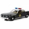 ModelToyCars 1977 Dodge Monaco Hatchapee County Sheriff, Black - Greenlight 84107 - 1/24 Scale Diecast Car