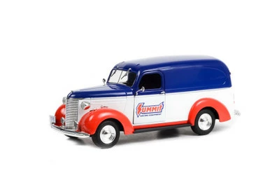 1939 Chevy Panel Truck - Summit Racing Equipment, Red - Greenlight 85061 - 1/24 Scale Diecast Car