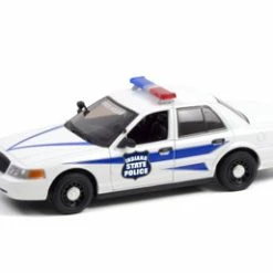 Greenlight 2008 Ford Crown Victoria Police Interceptor Indiana - 85543 - 1/24 Scale Diecast Model Toy Car