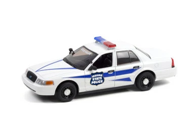 Greenlight 2008 Ford Crown Victoria Police Interceptor Indiana - 85543 - 1/24 Scale Diecast Model Toy Car