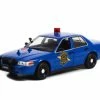 2008 Ford Crown Victoria Police Interceptor, Dark Blue - Greenlight 85553 - 1/24 Scale Diecast Car