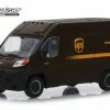 Greenlight 2018 Dodge Ram ProMaster 2500 Cargo Van(UPS) Worldwide Svc-86156 - 1/43 Scale Diecast Model Toy Car