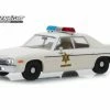 1975 Dodge Monaco Hazzard County Sheriff, White - Greenlight 86567 - 1/43 Scale Diecast Car