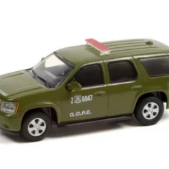 Greenlight Carabineros De Chile 2011 Chevy Tahoe Police, Matte Green - 86620 - 1/43 Scale Diecast Car