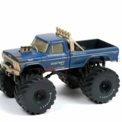 1974 Ford F-250 Pickup Dirty Version (w/66-inch Tires), Blue - Greenlight 88041 - 1/43 Diecast Car