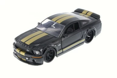 Jada Toys 2008 Ford Shelby GT-500KR, Black - JADA 91844XW - 1/24 Scale Diecast Car (New, But NO BOX))