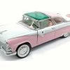 Lucky Road Signature 1955 Ford Crown Victoria, Pink - Lucky 92138 - 1/18 Scale Diecast Model Toy Car