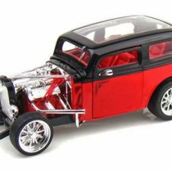Lucky Road Signature 1931 Ford Model A Custom, Red - Yatming 92849 - 1/18 Scale Diecast Model Toy Car