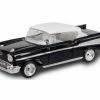 Lucky Road Signature 1957 Chevy Bel Air, Black W/ White - Road Signature 94201BK - 1/43 Scale Diecast Model Toy Car