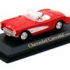 Lucky Road Signature 1957 Chevrolet Corvette Convertible, Red - Yatming 94209 - 1/43 Scale Diecast Model Toy Car
