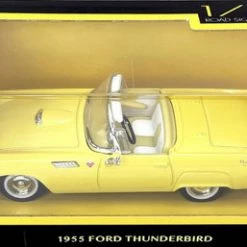 1955 Ford Thunderbird Convertible, Yellow - Lucky Road Signature 94228YL - 1/43 Scale Diecast Car