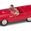 Lucky Road Signature 1955 Ford Thunderbird Convertible, Red - Road Signature 94228 - 1/43 Scale Diecast Model Toy Car
