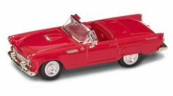 Lucky Road Signature 1955 Ford Thunderbird Convertible, Red - Road Signature 94228 - 1/43 Scale Diecast Model Toy Car