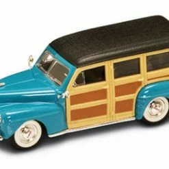 Lucky Road Signature 1948 Ford Woody, Turquoise - Yatming 94251 - 1/43 Scale Diecast Model Toy Car