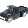 Jada Toys 1955 Chevy Stepside Pickup Truck, Black - Jada 97011 - 1/32 Diecast Car (Brand New, But NOT IN BOX)