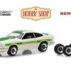 1978 Ford Mustang II Cobra II & Spare Tires, White W/Green - Greenlight 97050E - 1/64 Diecast Car