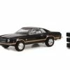 1976 Chevy Chevelle Laguna S2 W/ Spare Tires, Black - Greenlight 97130B - 1/64 Scale Diecast Car