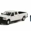 2021 Dodge Ram 2500 Tradesman W/ Garbage Bin, White - Greenlight 97130F - 1/64 Scale Diecast Car