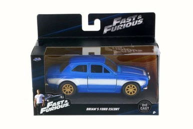 Jada Toys 1974 Brian's Ford Escort RS2000 MKI Hard Top, Blue - Jada 97188 - 1/32 Scale Diecast Model Toy Car