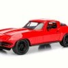 Jada Toys Letty's Chevy Corvette, Red - Jada 98298 - 1/24 Scale Diecast Model Toy Car