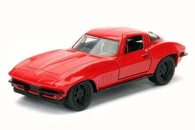 Jada Toys Letty's Chevrolet Corvette F8 Fate Of Furious, Red - Jada 98306 - 1/32 Scale Diecast Model Toy Car