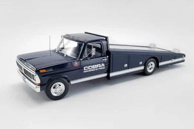1970 Ford F-350 Ramp Truck, Cobra Powered By Ford - Acme A1801405 - 1/18 Scale Diecast Model Toy Car
