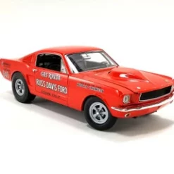 Gas Ronda 1965 Ford Mustang A/FX Russ David, Red - Acme A1801840 - 1/18 Scale Diecast Model Toy Car
