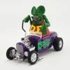 1932 Ford Hot Rod Roadster W/ Rat Fink Figure, Purple - Acme A1805020 - 1/18 Scale Diecast Car