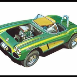 1962 Chevy Corvette, White - AMT AMT1318/12 - 1/25 Scale Plastic Model Kit