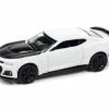 2019 Chevy Camaro ZL1, Gloss White - Auto World AWSP080/24B - 1/64 Scale Diecast Model Toy Car