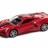 2020 Chevy Corvette C8 Stingray, Torch Red And Black - Auto World AWSP084/24A - 1/64 Diecast Car