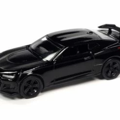 Nickey 2019 Chevy Camaro ZL1 1LE, Black - Auto World AWSP094/24A - 1/64 Scale Diecast Model Toy Car