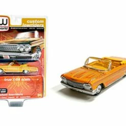 1962 Chevy Impala SS, Yellow - Auto World CP7739 - 1/64 Scale Diecast Model Toy Car
