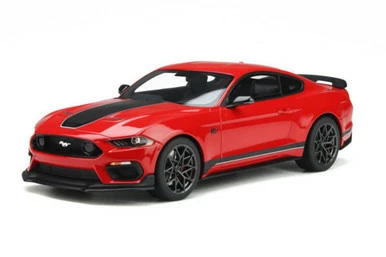2021 Ford Mustang Mach 1, Race Red - GT Spirit GT351 - 1/18 Scale Resin Model Toy Car