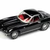 ModelToyCars 1965 Chevy Corvette, Tuxedo Black - Johnny Lightning JLSP103/24A - 1/64 Scale Diecast Model Toy Car