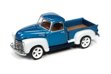 ModelToyCars 1950 Chevy 3100, Custom Metallic/White - JLSP106/24B - 1/64 Scale Diecast Model Toy Car