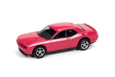 2010 Dodge Challenger, Furious Fuchsia Pink - Johnny Lightning JLSP147/24B - 1/64 Scale Diecast Car