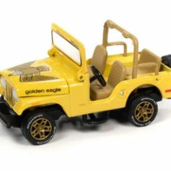 Jeep CJ-5 , Sunshine Yellow - Johnny Lightning JLSP150/24B - 1/64 Scale Diecast Model Toy Car