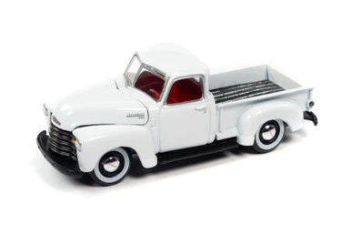 1950 Chevy 3100 Pickup Truck, White - Johnny Lightning JLSP166/24B - 1/64 Scale Diecast Car