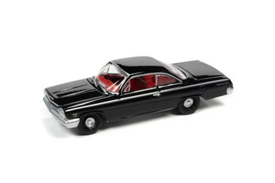 1962 Chevy Bel Air Bubbletop, Tuxedo Black - Johnny Lightning JLSP187/24B - 1/64 Scale Diecast Car