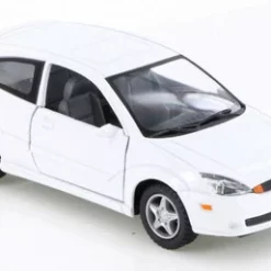 2002 Ford SVT Focus, White - Kinsmart KT5082D - 1/34 Scale Diecast Model Toy Car