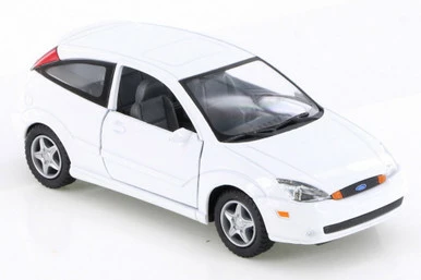 2002 Ford SVT Focus, White - Kinsmart KT5082D - 1/34 Scale Diecast Model Toy Car