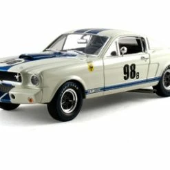 1965 Ford Mustang Shelby GT350R #98B Terlingua Racing Team, White - Shelby Collectibles SC170W - 1/18 Scale Diecast Model Toy Car