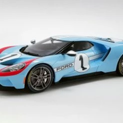 2020 Ford GT #1 Heritage Edition, Light Blue - GT Spirit US027 - 1/18 Scale Resin Model Toy Car