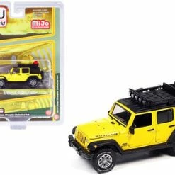 2018 Jeep Wrangler Rubicon Unlimited 4x4, Yellow - Auto World CP7752 - 1/64 Scale Diecast Car