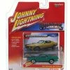 1970 Mustang Mach 1, Green - Johnny Lightning JLMC001B - 1/64 Scale Diecast Model Toy Car